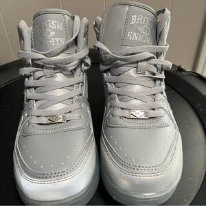 Kids' British Knights Gray High-Top Sneakers